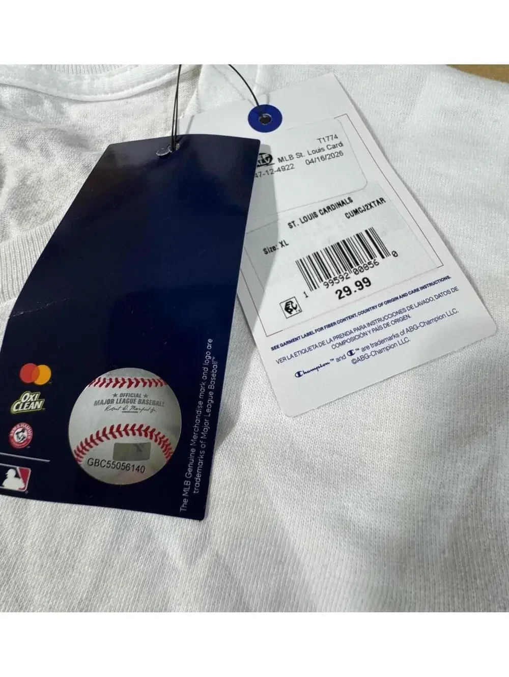 Champion MLB St. Louis Cardinals Baseball T-Shirt XL - Picture 3 of 3